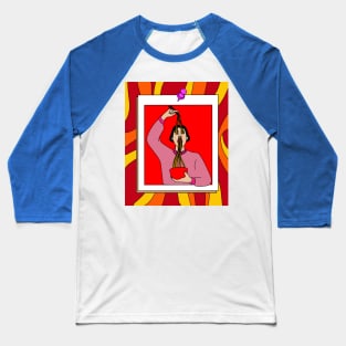 Crazy Abstract Modern Art Baseball T-Shirt